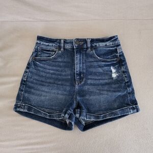 American Eagle High Waisted Denim Shorts, Size 2